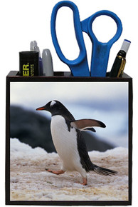 Penguin Wooden Pencil Holder
