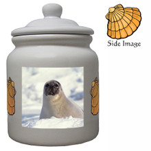 Seal Ceramic Color Cookie Jar