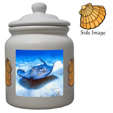 Stingray Ceramic Color Cookie Jar