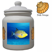 Triggerfish Ceramic Color Cookie Jar