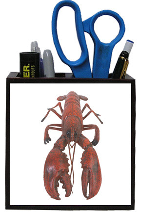Lobster Wooden Pencil Holder