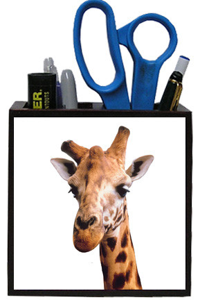 Giraffe Wooden Pencil Holder