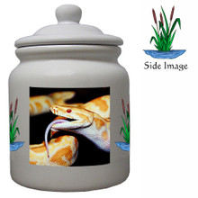 Python Snake Ceramic Color Cookie Jar