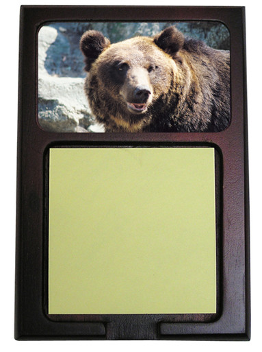 Bear Wooden Sticky Note Holder