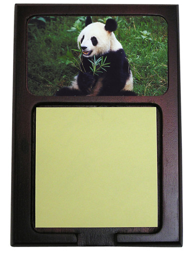 Panda Bear Wooden Sticky Note Holder