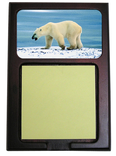 Polar Bear Wooden Sticky Note Holder