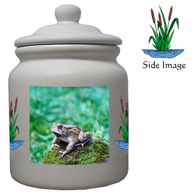 Toad Ceramic Color Cookie Jar