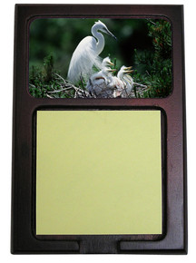 Egret Wooden Sticky Note Holder