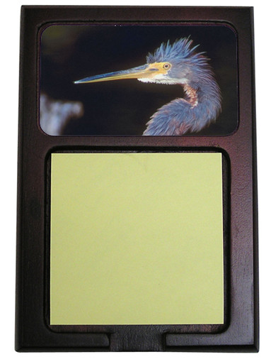 Louisiana Heron Wooden Sticky Note Holder
