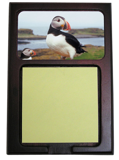 Atlantic Puffin Wooden Sticky Note Holder