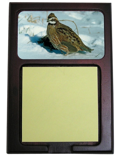 Quail Wooden Sticky Note Holder