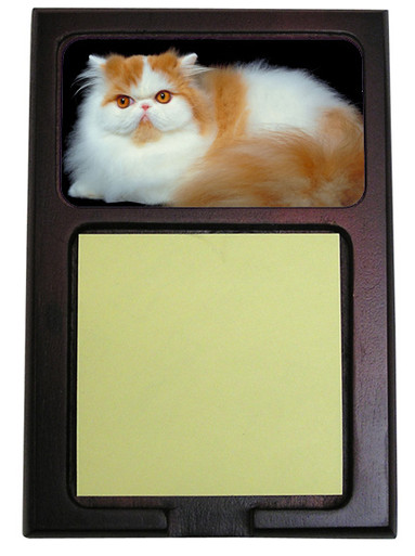 Persian Cat Wood Sticky Note Holder