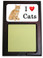 Tabby Cat Wood Sticky Note Holder