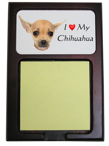 Chihuahua Wooden Sticky Note Holder