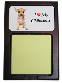 Chihuahua Wooden Sticky Note Holder