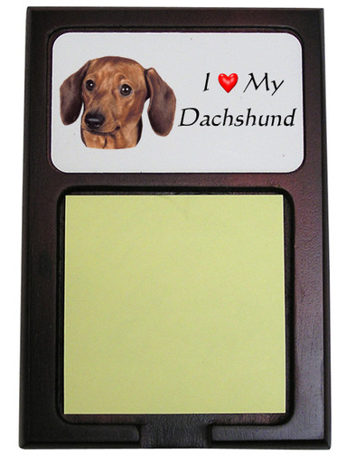 Dachshund Wooden Sticky Note Holder