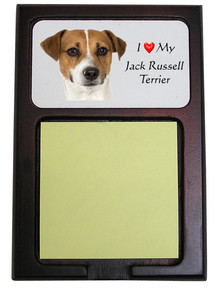 Jack Russell Terrier Wooden Sticky Note Holder