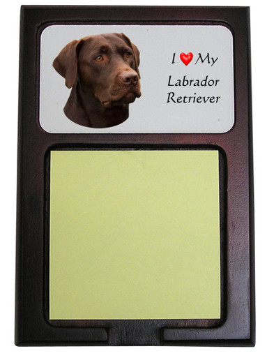 Labrador Retriever Wooden Sticky Note Holder