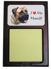 Mastiff Wooden Sticky Note Holder