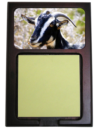 Goat Wooden Sticky Note Holder