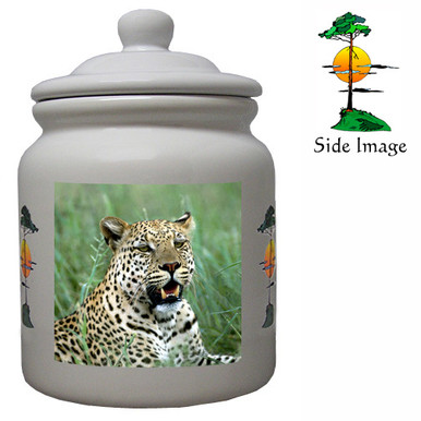 Leopard Ceramic Color Cookie Jar