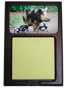 Pig Wooden Sticky Note Holder