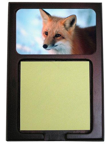 Fox Wooden Sticky Note Holder