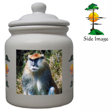 Monkey Ceramic Color Cookie Jar