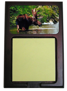 Moose Wooden Sticky Note Holder