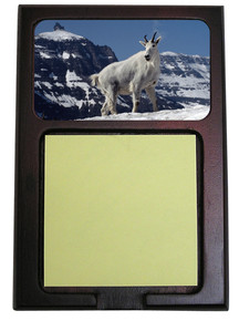 Mountain Goat Wooden Sticky Note Holder