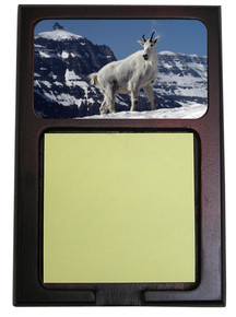 Mountain Goat Wooden Sticky Note Holder