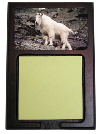 Mountain Goat Wooden Sticky Note Holder