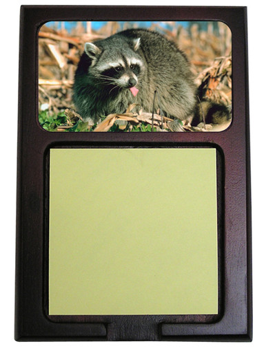 Raccoon Wooden Sticky Note Holder