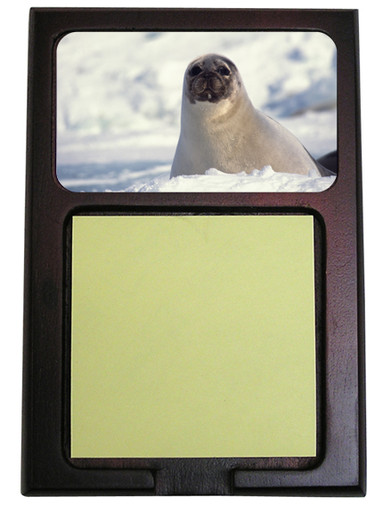 Seal Wooden Sticky Note Holder