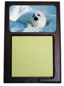 Seal Wooden Sticky Note Holder