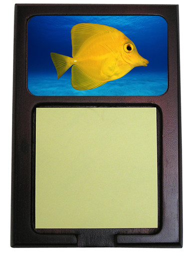 Yellow Tang Wooden Sticky Note Holder