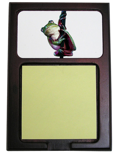 Tree Frog Wooden Sticky Note Holder