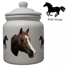 Horse Ceramic Color Cookie Jar