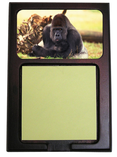 Gorilla Wooden Sticky Note Holder