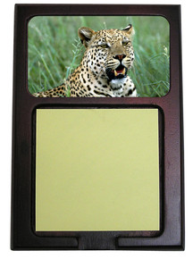 Leopard Wooden Sticky Note Holder