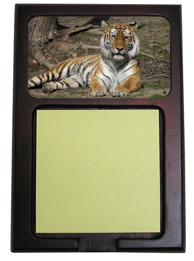 Tiger Wooden Sticky Note Holder