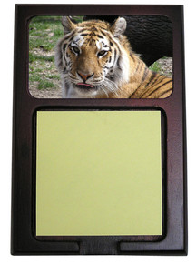 Tiger Wooden Sticky Note Holder