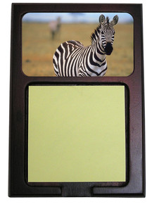 Zebra Wooden Sticky Note Holder