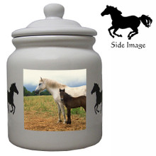 Horse Ceramic Color Cookie Jar