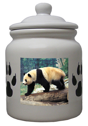 Panda Bear Ceramic Color Cookie Jar