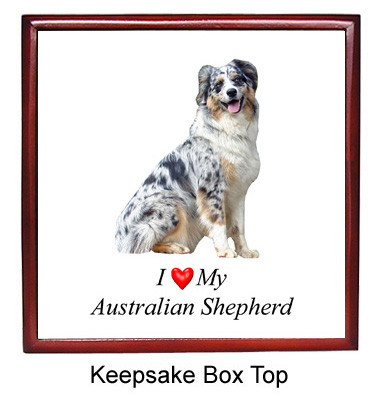 Australian Shepherd Keepsake Box