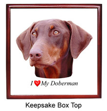 Doberman Keepsake Box