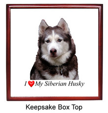 Siberian Husky Keepsake Box