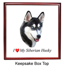 Siberian Husky Keepsake Box