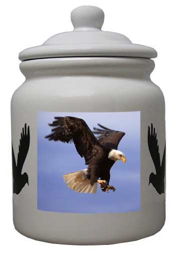 Eagle Ceramic Color Cookie Jar